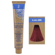 Hair Color JJ's Zero Ammonia 100ml - Intense Red Dark Blond 6.66-6RR